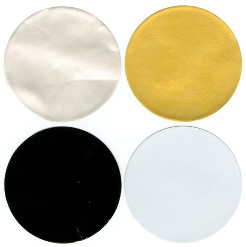 Colores: Plateado, Oro, Negro (brillante), Blanco